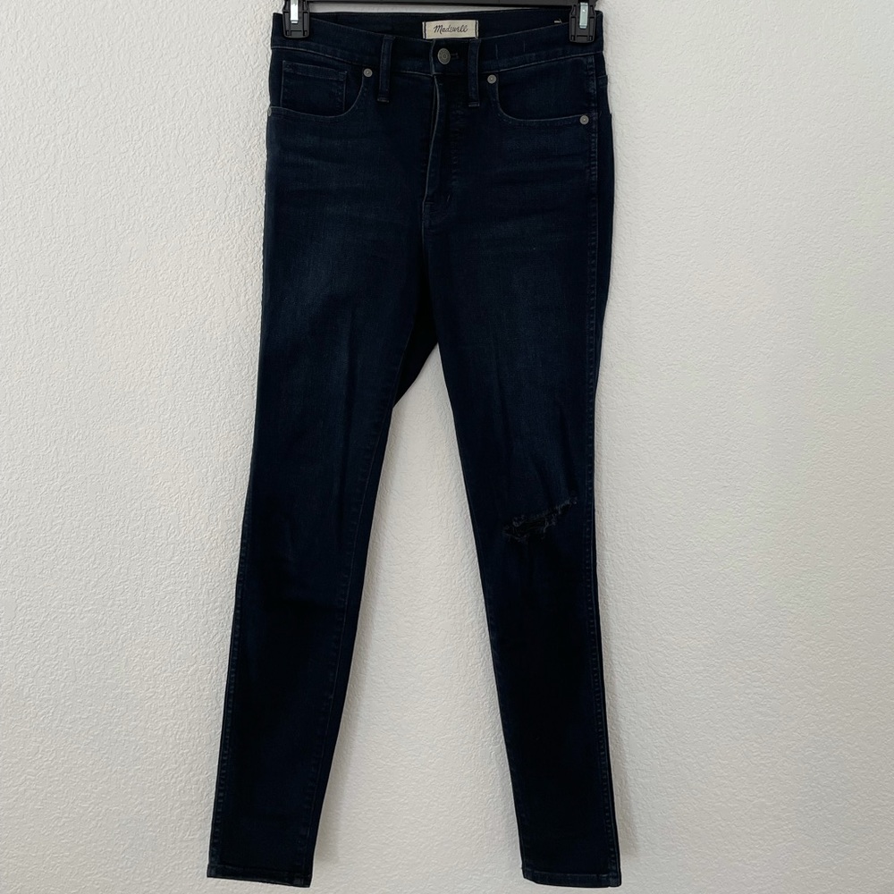 Dark Blue 10” High Waisted Madewell Skinny Jeans
